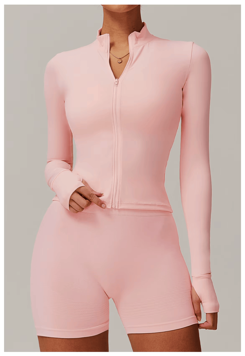 Yoga Long Sleeve Sports Jacket Women'S Zip Fitness Yoga Shirt Slim Fit Gym Top Activewear Running Coats Workout Cycling Clothes