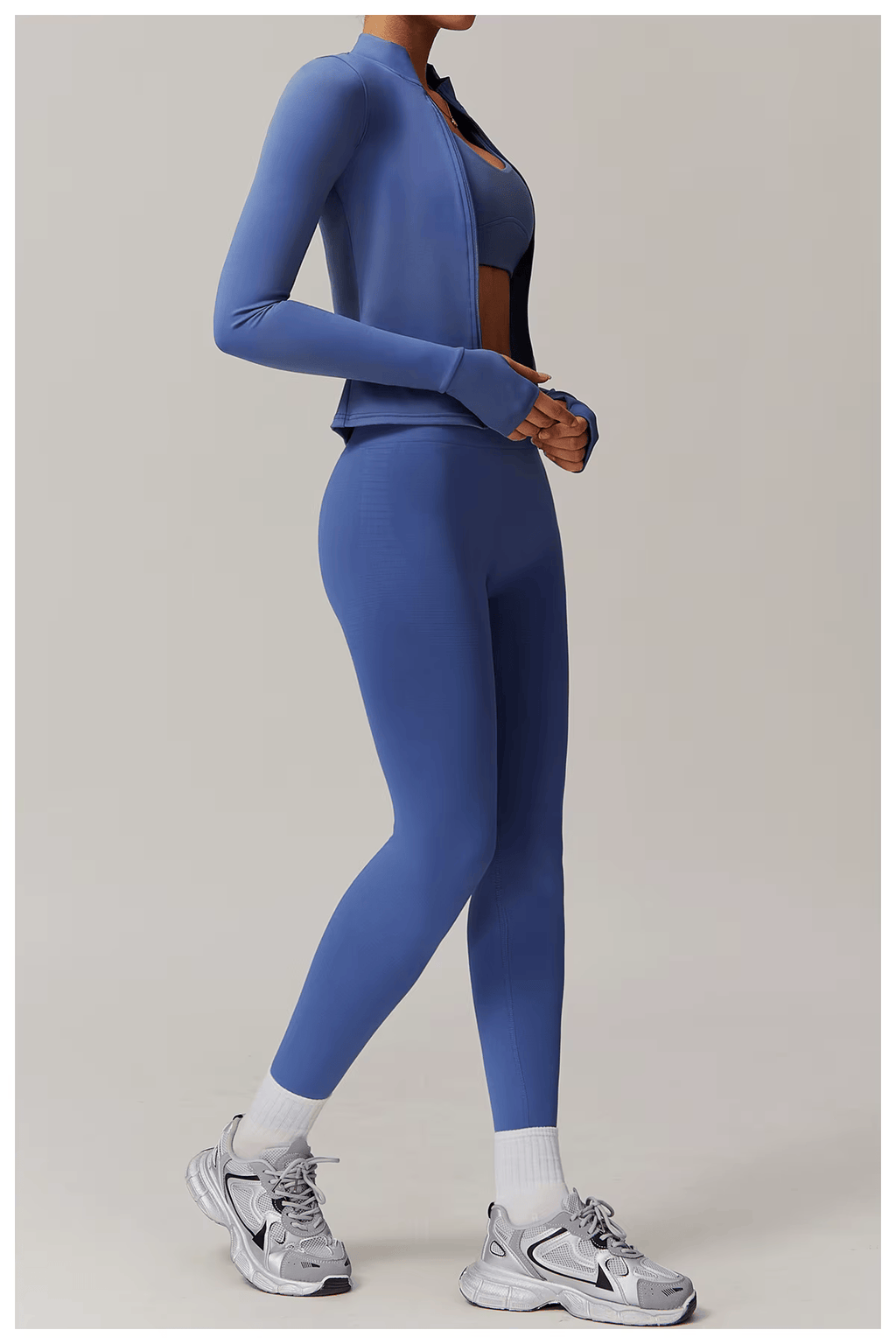 Yoga Long Sleeve Sports Jacket Women'S Zip Fitness Yoga Shirt Slim Fit Gym Top Activewear Running Coats Workout Cycling Clothes